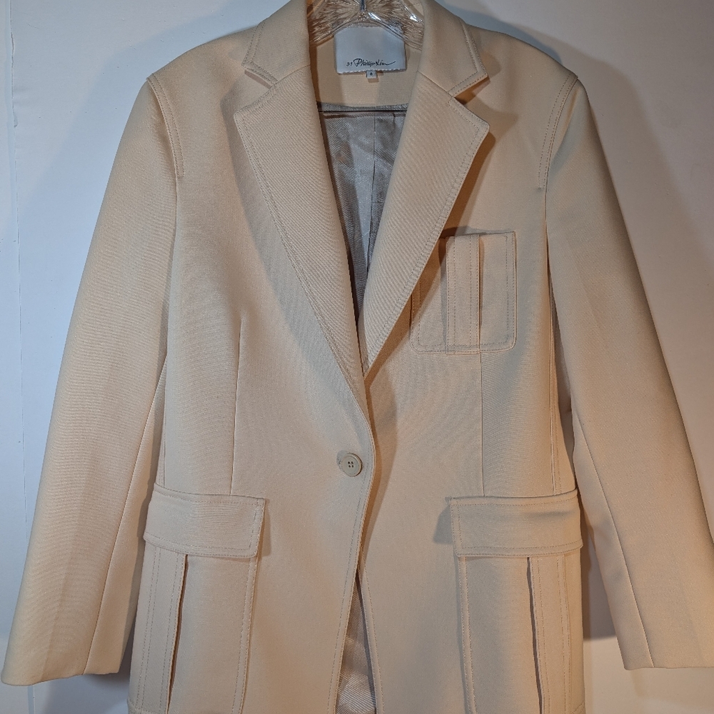 Phillip Lim 3.1 Soft Peach Cut Away Blazer s6